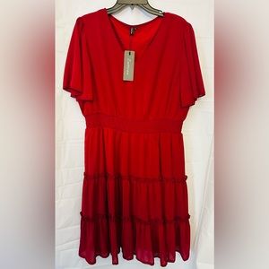 Zattcas Women Short Sleeve Spring Dresses,       Size XL